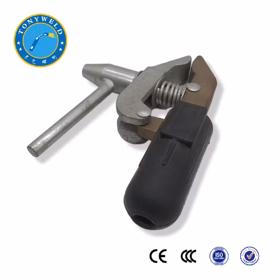 Pinces de terre réglables de type britannique, mise à la terre en cuivre